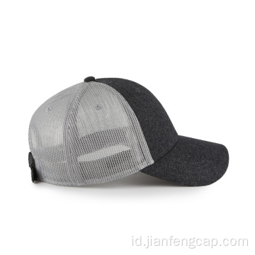 Topi baseball kosong Melton dan mesh